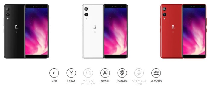 rakuten Handのカラーバリエーション＆スペック